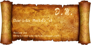 Darida Metód névjegykártya